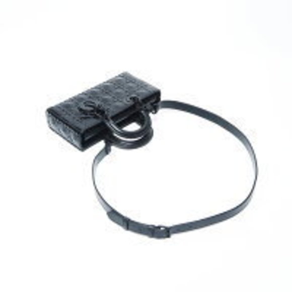 Christian Dior Lady Logo Handbag Black - Picture 8 of 12